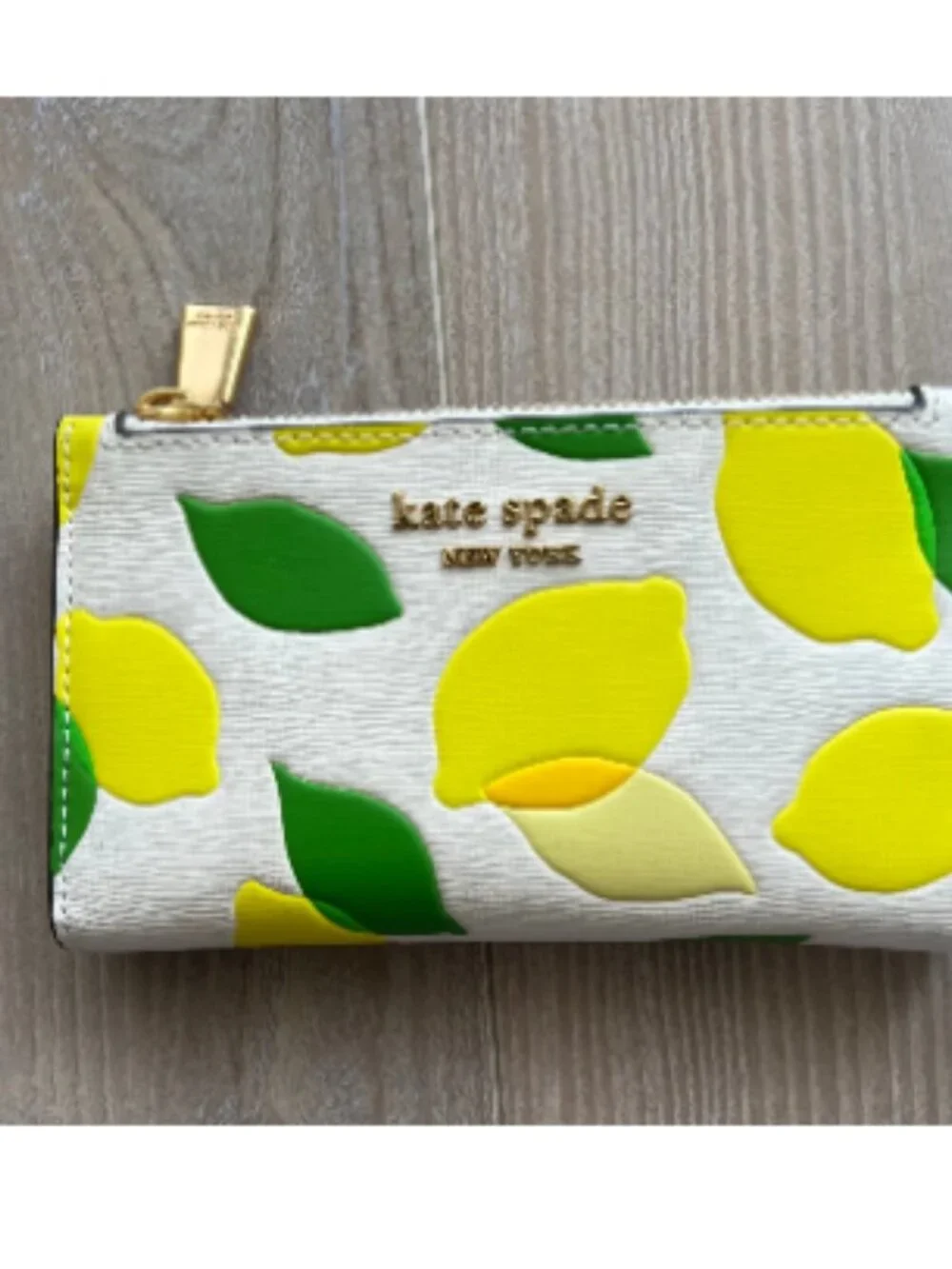 Kate Spade Morgan Lemon Toss Mini Wallet